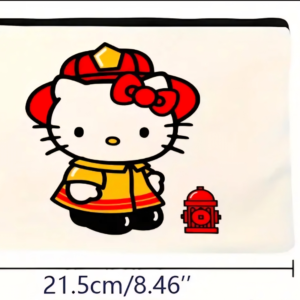 Hello Kitty Firefighter Cosmetics Bag/Pouch - Picture 4 of 6
